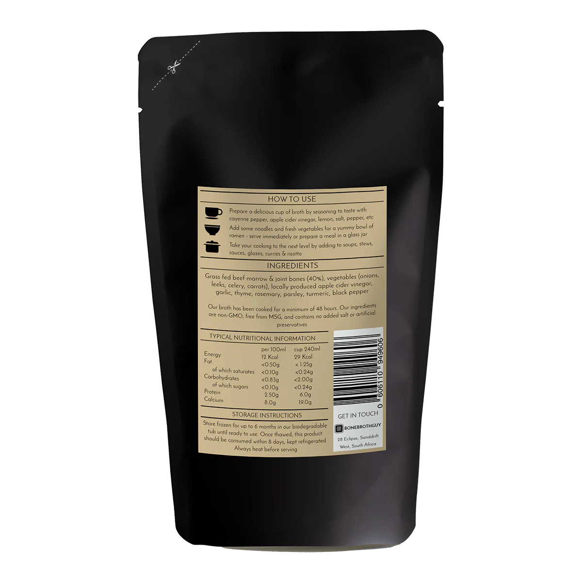 BBG Bone Broth Beef (750ml)