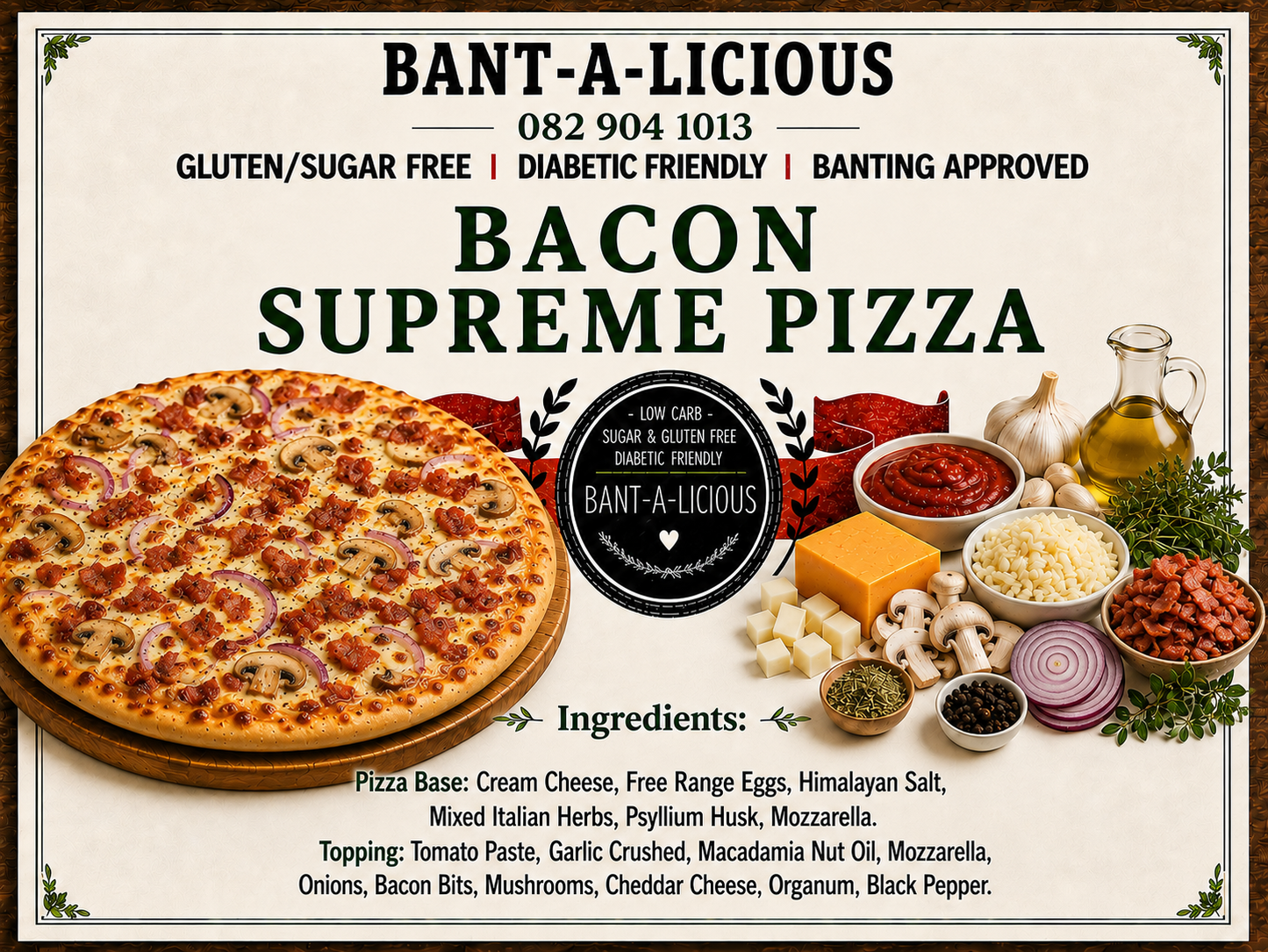 Gourmet BACON Pizza