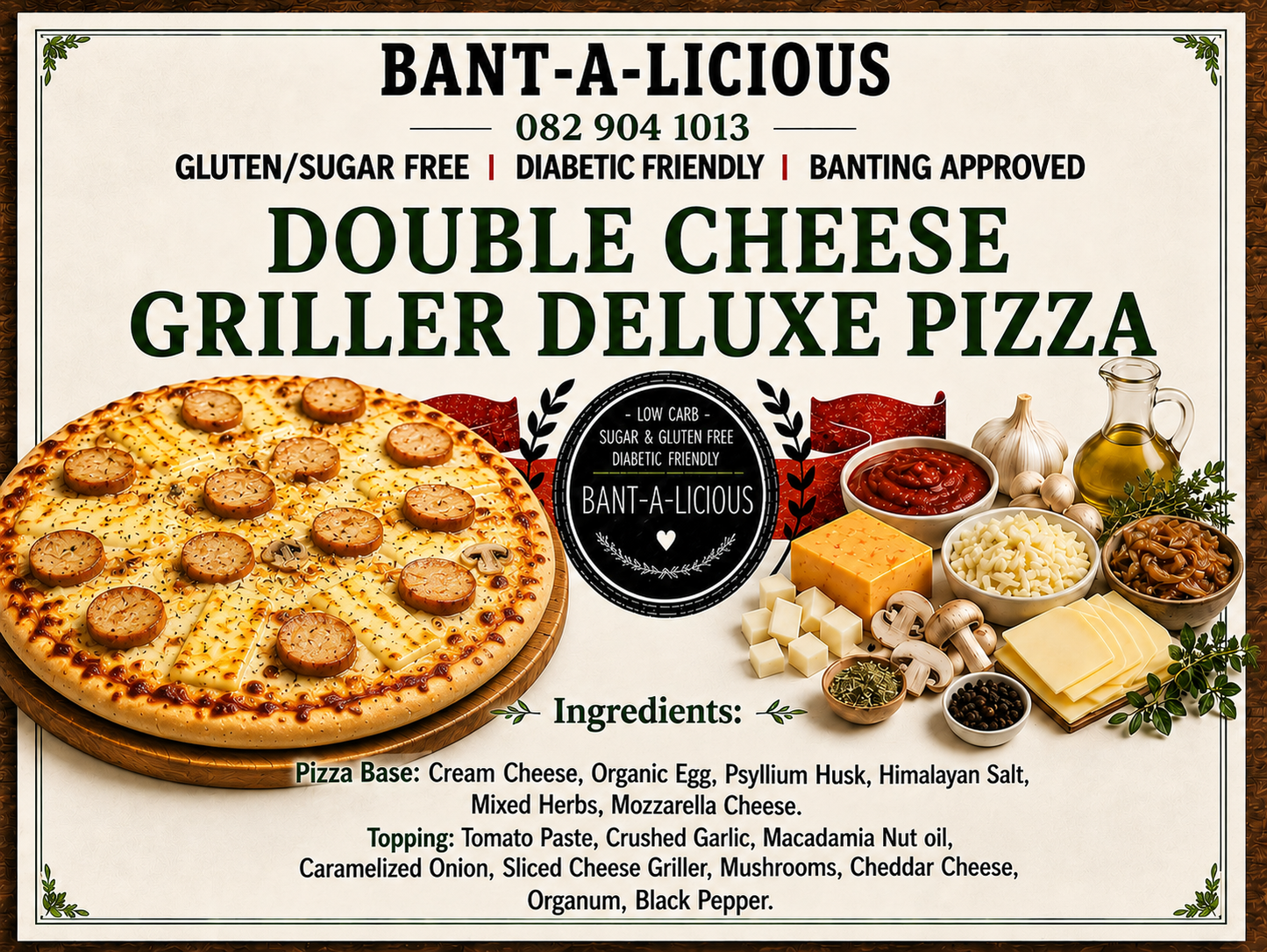 GOURMET CHEESE-GRILLER DELUX PIZZA