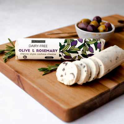 Fauxmage Olive & Rosemary Chevre 120g