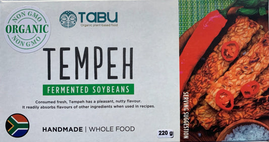 Tabu Tempeh Fermented Soybeans 220g