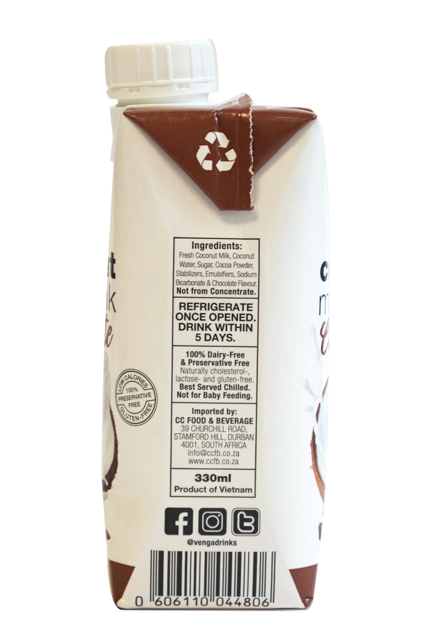 NCh Coconut Milk Drink Chocolate 330ml venGA